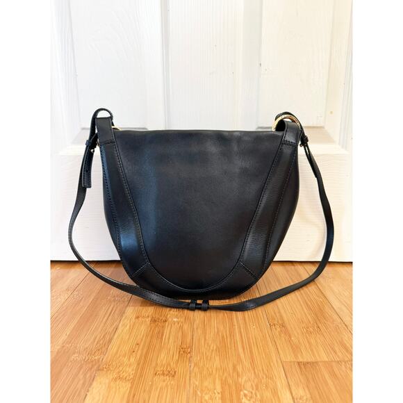 ULLA JOHNSON Hilma Bag Black Leather Designer Shoulder Crossbody Tote - Picture 4 of 6